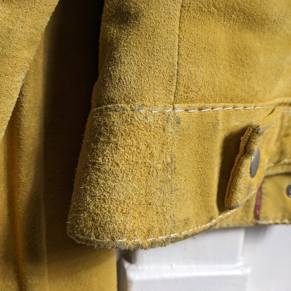 Vintage Style Golden Suede Jacket - Picture 7 of 10